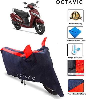 octavic Waterproof Two Wheeler Cover for Honda(Activa 6G, Red)