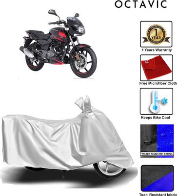 octavic Waterproof Two Wheeler Cover for Bajaj(Pulsar 150, Silver)