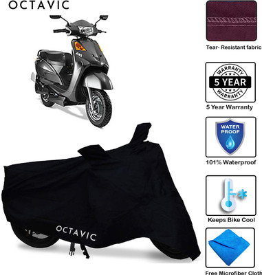 AUTOCAD Waterproof Two Wheeler Cover for Indus(Yo EXL, Black)