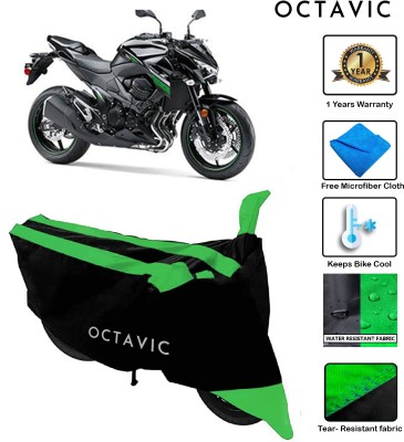 octavic Waterproof Two Wheeler Cover for Kawasaki(Z800, Green)