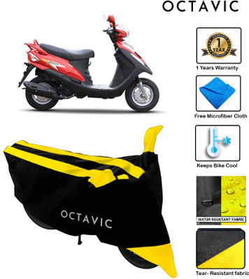 octavic Waterproof Two Wheeler Cover for Mahindra(Flyte, Yellow)