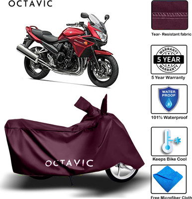 AUTOCAD Waterproof Two Wheeler Cover for Suzuki(Bandit, Maroon)