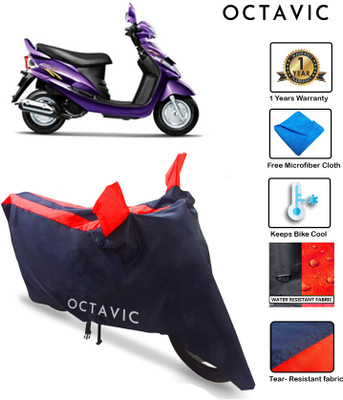 octavic Waterproof Two Wheeler Cover for Mahindra(Rodeo RZ, Red)