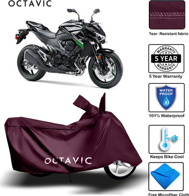 octavic Waterproof Two Wheeler Cover for Kawasaki(Z800, Maroon)