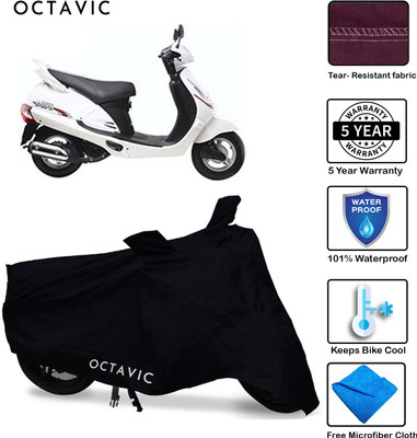 AUTOCAD Waterproof Two Wheeler Cover for Mahindra(Duro, Black)