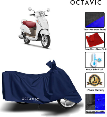 AUTOCAD Waterproof Two Wheeler Cover for Suzuki(Access, Blue)