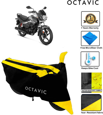 octavic Waterproof Two Wheeler Cover for Hero(Passion Pro, Yellow)