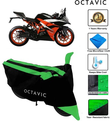 octavic Waterproof Two Wheeler Cover for KTM(RC 390, Green)