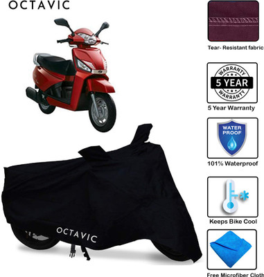 AUTOCAD Waterproof Two Wheeler Cover for Mahindra(Gusto, Black)