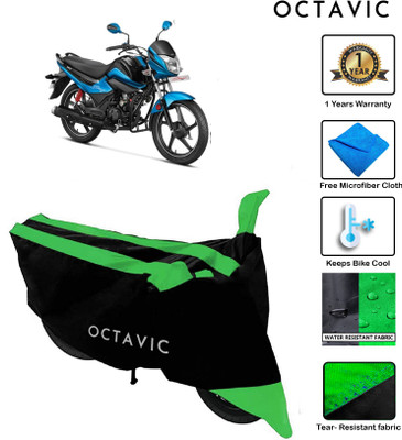 octavic Waterproof Two Wheeler Cover for Hero(Splendor I Smart, Green)