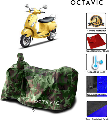 octavic Waterproof Two Wheeler Cover for Piaggio(Vespa SXL, Green)