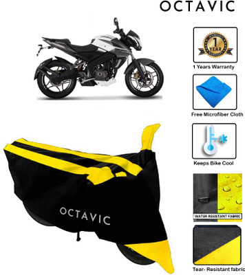 octavic Waterproof Two Wheeler Cover for Bajaj(Pulsar 200 NS DTS-i, Yellow)