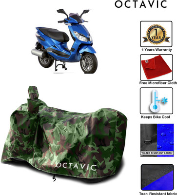 octavic Waterproof Two Wheeler Cover for Bajaj(Sunny, Green)