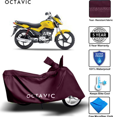 AUTOCAD Waterproof Two Wheeler Cover for Mahindra(Stallio, Maroon)