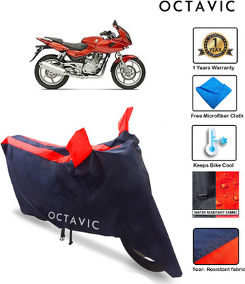 octavic Waterproof Two Wheeler Cover for Bajaj(Pulsar 220F, Red)