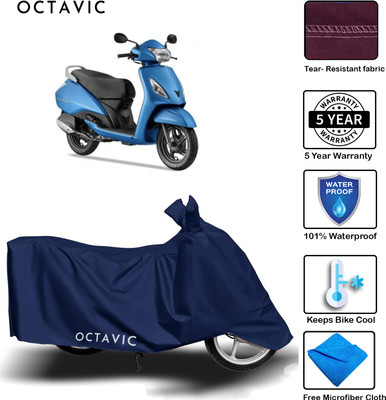 AUTOCAD Waterproof Two Wheeler Cover for TVS(Jupiter, Blue)