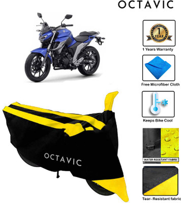 octavic Waterproof Two Wheeler Cover for Yamaha(FZ, Yellow)