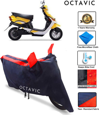 octavic Waterproof Two Wheeler Cover for Indus(Yo, Red)