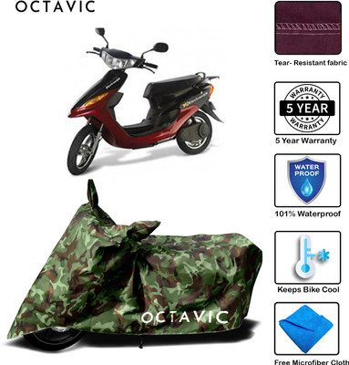 octavic Waterproof Two Wheeler Cover for Indus(Yo Style, Green)