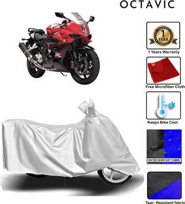 octavic Waterproof Two Wheeler Cover for Hyosung(GT650R, Silver)