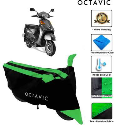 octavic Waterproof Two Wheeler Cover for Indus(Yo Spark, Green)
