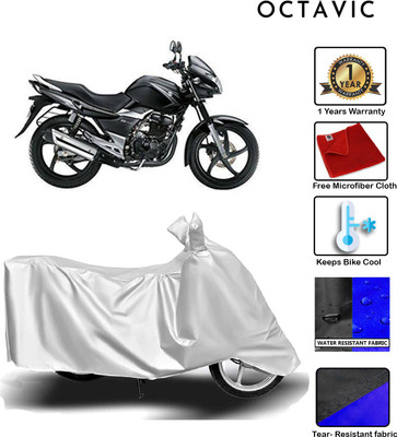 octavic Waterproof Two Wheeler Cover for Suzuki(GS 150R, Silver)