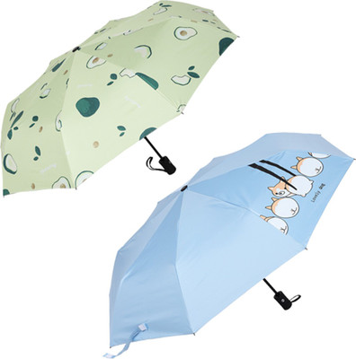 KEKEMI UMB026B 3 Fold Automatic Sun & Rain Umbrella(Multicolor)