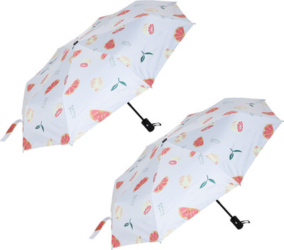 KEKEMI UMB026I 3 Fold Automatic Sun & Rain Umbrella(Multicolor)
