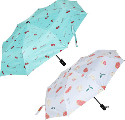 KEKEMI UMB026N 3 Fold Automatic Sun & Rain Umbrella(Multicolor)