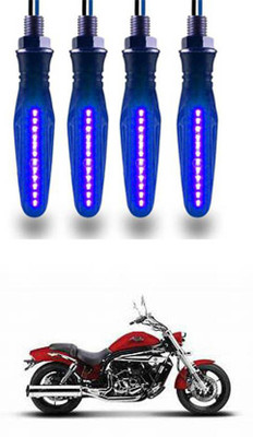 FKOK Rear LED Indicator Light for Hyosung Aquila Pro 650(Blue)