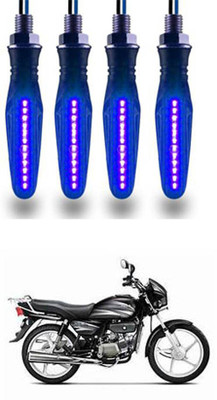 FKOK Rear LED Indicator Light for Hero Splendor Plus(Blue)