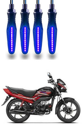 FKOK Rear LED Indicator Light for Hero Passion Pro(Blue)