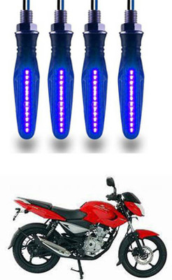 FKOK Rear LED Indicator Light for Bajaj Pulsar 135 LS DTS-i(Blue)