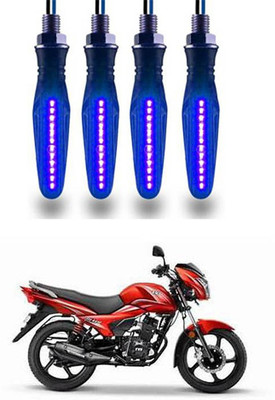 FKOK Rear LED Indicator Light for TVS Victor New(Blue)
