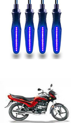 FKOK Rear LED Indicator Light for Hero Passion Plus(Blue)