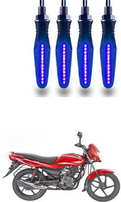 FKOK Rear LED Indicator Light for Bajaj Platina 100 DTS-i(Blue)