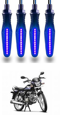 FKOK Rear LED Indicator Light for Hero Splendor Pro(Blue)