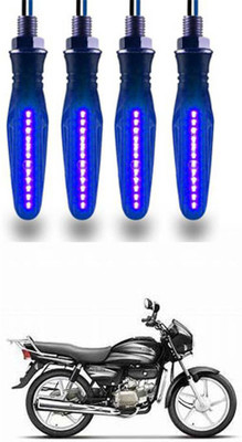 FKOK Rear LED Indicator Light for Hero Splendor(Blue)