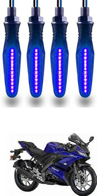 FKOK Rear LED Indicator Light for Yamaha R15(Blue)
