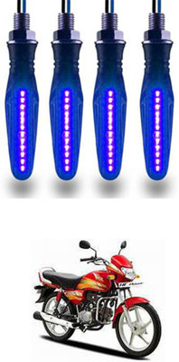 FKOK Rear LED Indicator Light for Hero CD deluxe(Blue)