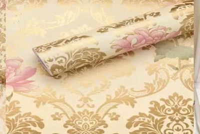 VI COLLECTIONS Vinyl Decorative Multicolor Wallpaper(L x W: 1000 cm x 45 cm)