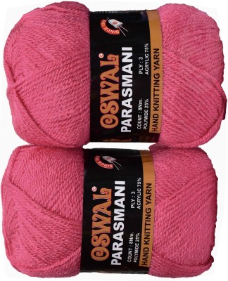 M.G Enterprise Represents Oswal 3 Ply Knitting Yarn Wool, Gajri 300 gm Art-FJC