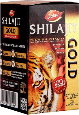 Dabur SHILAJIT GOLD CAP, 20 Capsules