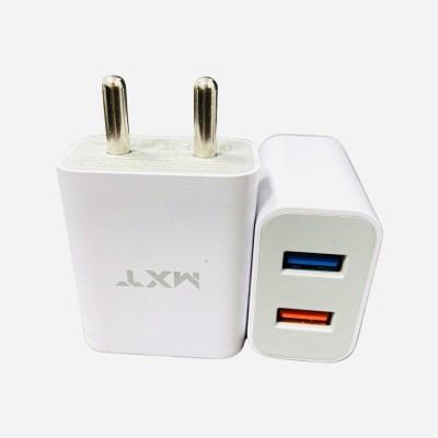 MXT 12 W 2.4 A Multiport Mobile Charger with Detachable Cable(White, Cable Included)