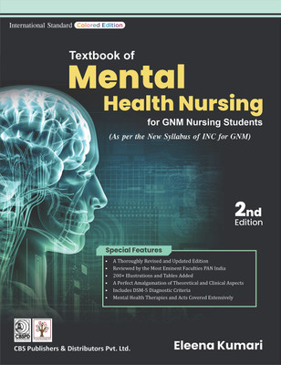 Textbook Of Mental Health Nursing For GNM Nursing Students 2/ED (2022)(Paperback, Eleena Kumari)