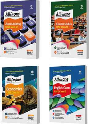 CBSE�All�In�One�Accountancy, Business Studies, Economics and English Core Class 12 2022-23 Edition (As per latest CBSE Syllabus issued on 21 April 2022) (Set of 4 Books)(Paperback, Arihant Experts)