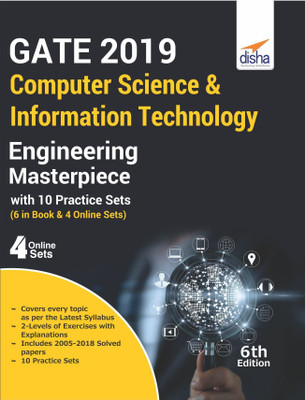 GATE 2019 Computer Science & Information Technology Masterpiece with 10 Practice Sets (6 in Book + 4 Online) 6th edition(English, Paperback, Disha Experts)