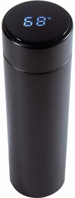 Creeknest 500 ml Steel Bottle(Pack of 1, Black)