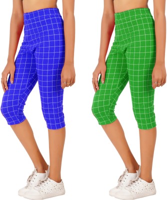 Eazy Trendz Women Blue, Green Capri