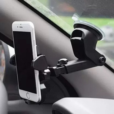 DEKIYANZ Car Mobile Holder for Windshield, Dashboard(Black)